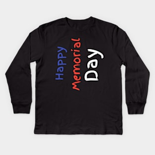 Memorial day Kids Long Sleeve T-Shirt